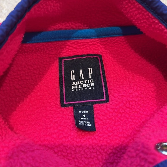 Gap hot pink and purple arctic fleece girls size 4 years - Picture 2 of 3